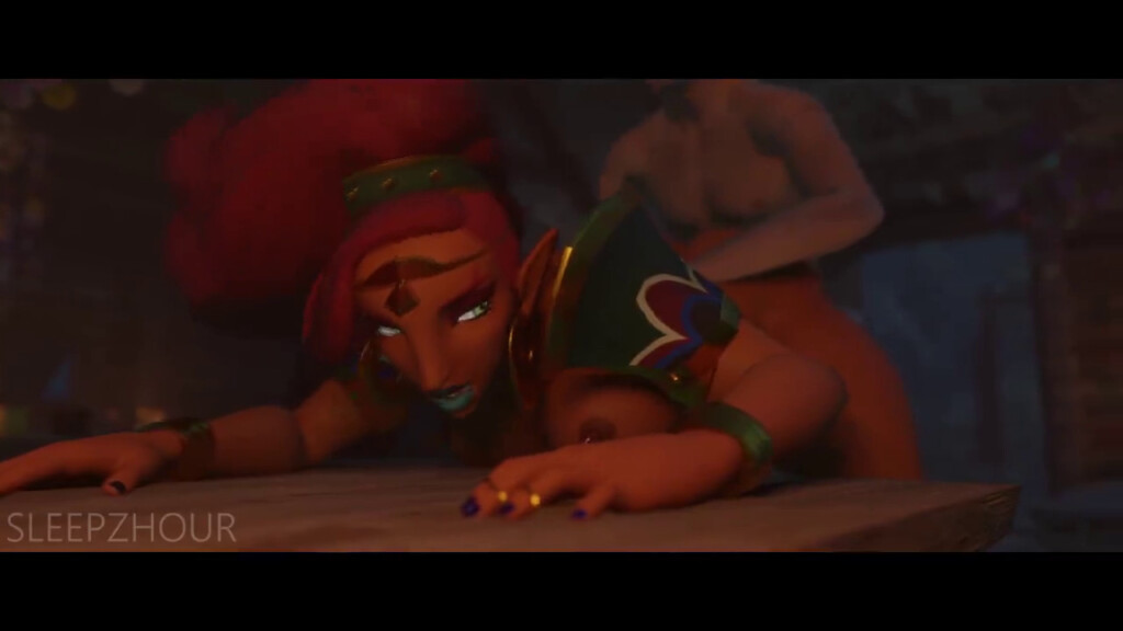 Urbosa fucked over the table