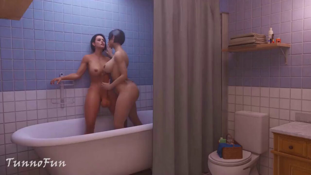Ada and Futa Jill in shower