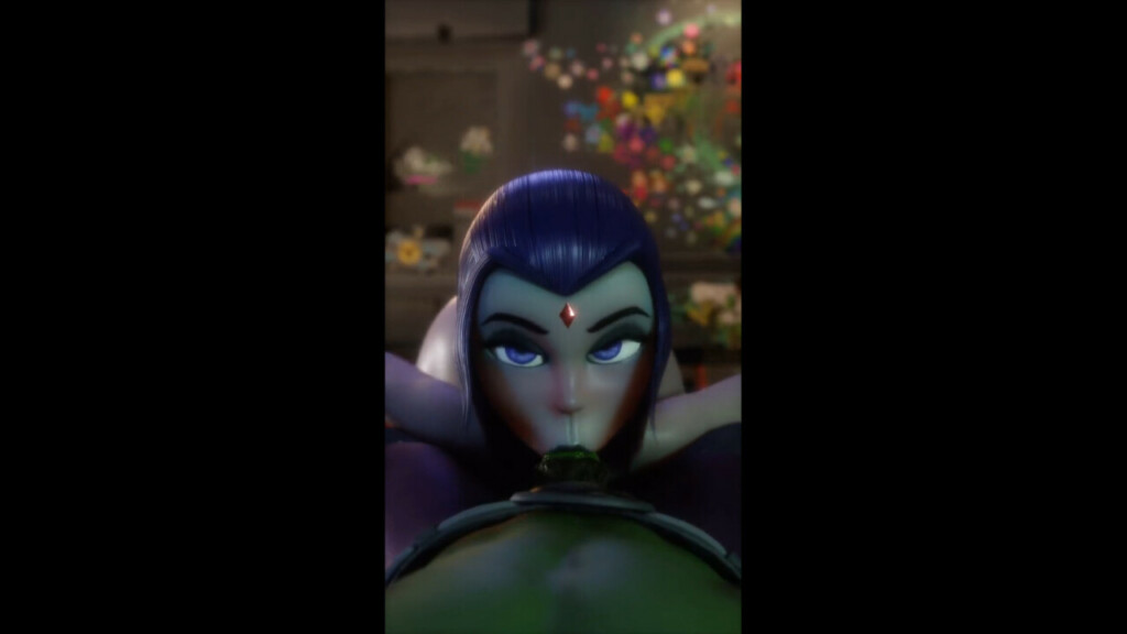Raven sucking Beast Boy