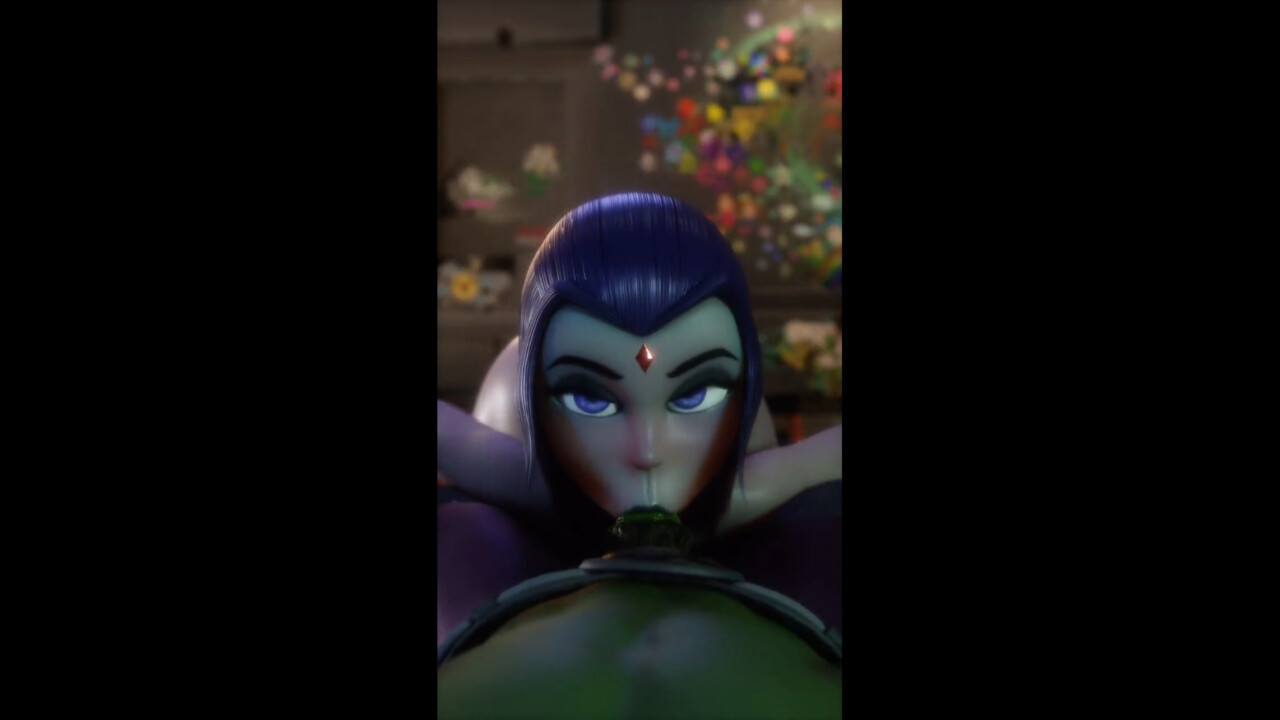 Raven Sucking Beast Boy