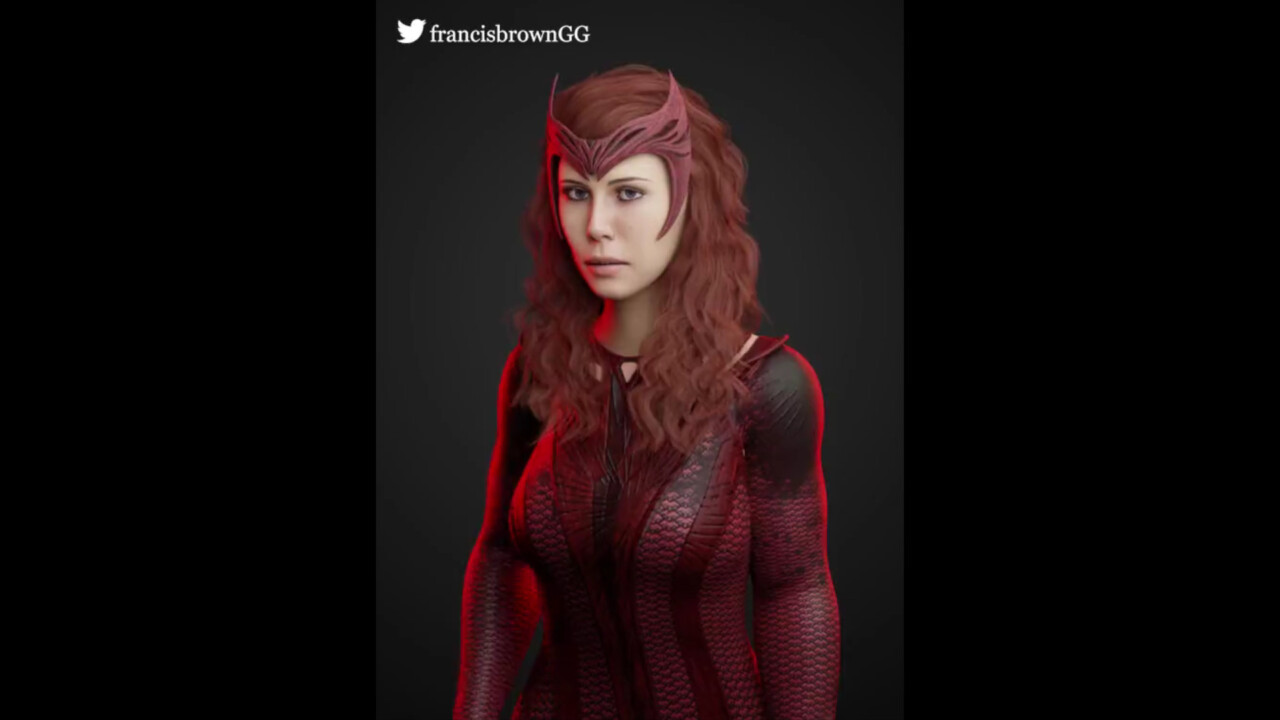 Scarlet Witch Wanda performing magic - Marvel - SFM Compile