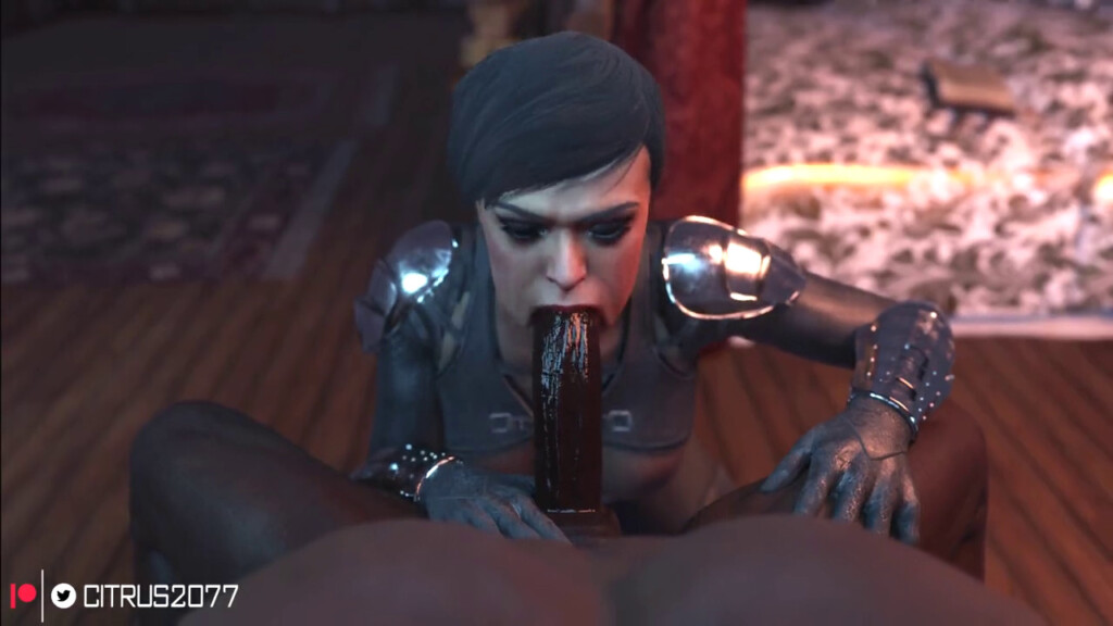 Selina Kyle sucking a cock