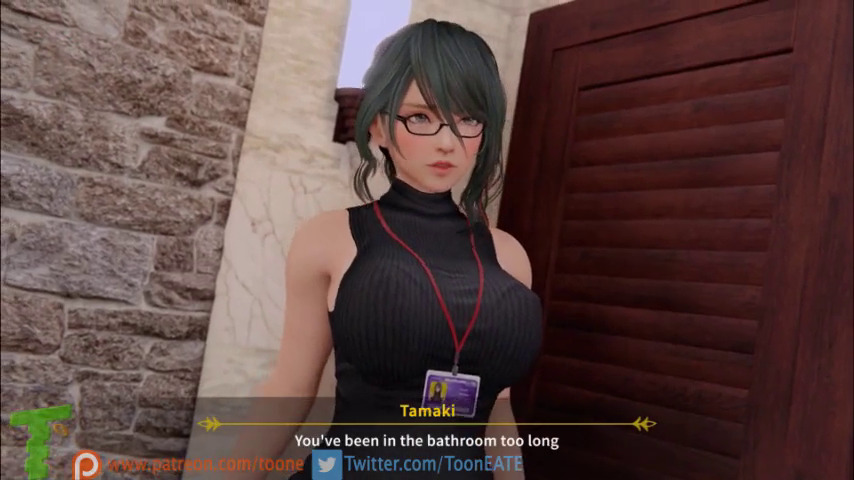 Tamaki gets creampied in the restroom