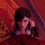 Tifa Blowjob view from above