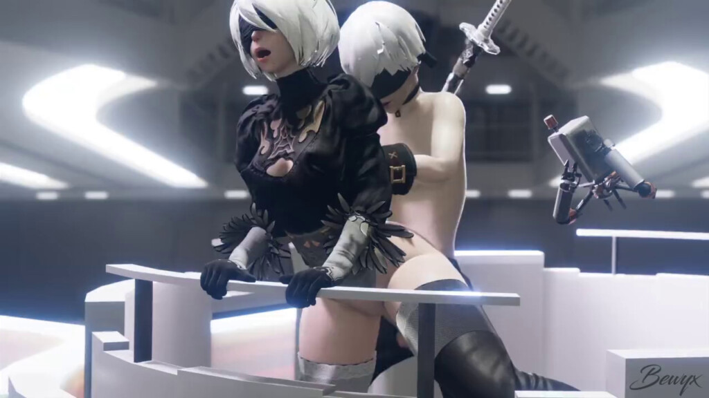 Yorha 2B Against the Elevator