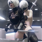 Yorha 2B Against the Elevator