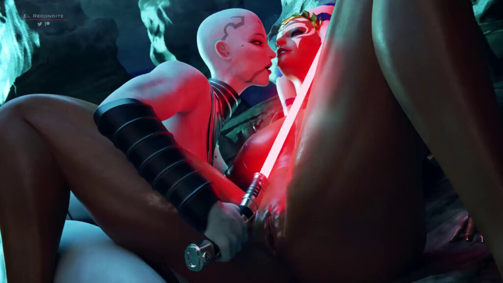 Asajj Ventress interrogating Ahsoka