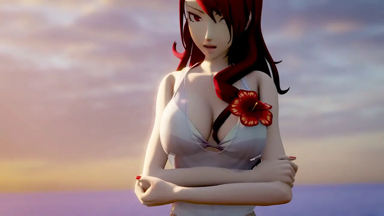 Cumming in Mitsuru Kirijo - Persona - SFM Compile