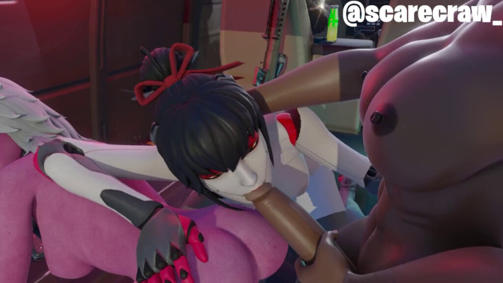 Futa Kiara cumming in Tsuki's mouth
