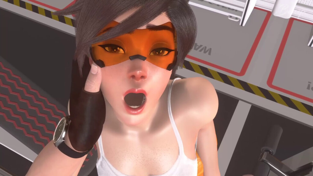 Gym partner Tracer helping out