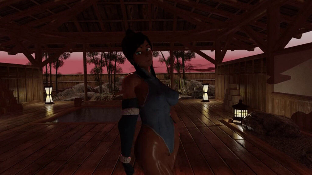 Wall pinned and kissed by Korra