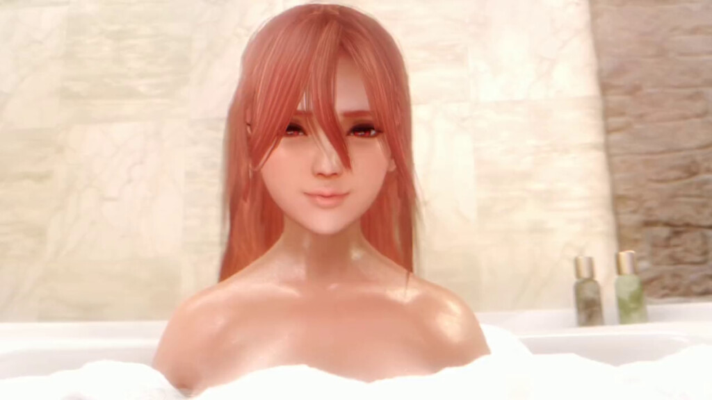 Honoka in the bath