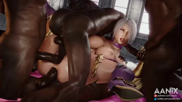 Ivy Valentine gets gangbanged