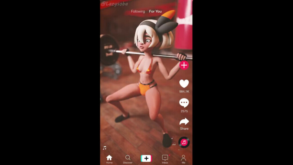 Bae working out