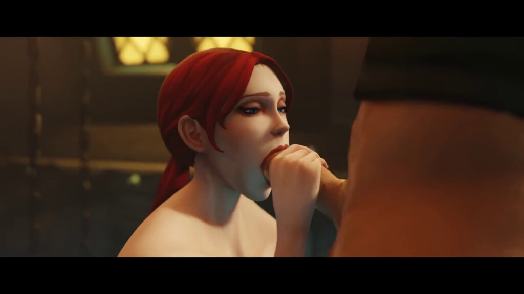 Barkeep Dobbins getting a blowjob