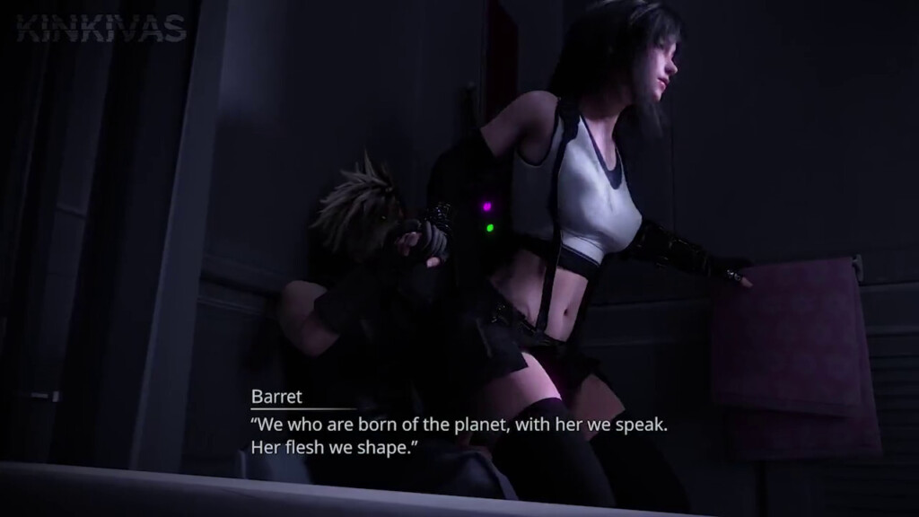 Cloud and Tifa Bathroom Quickie