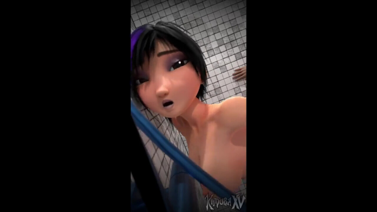 Gogo Tomago in the shower room - Big Hero 6 - SFM Compile