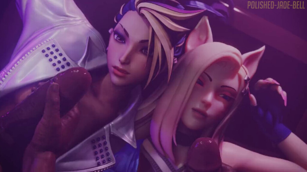 KDA Ahri and Akali Facial (Blacked)