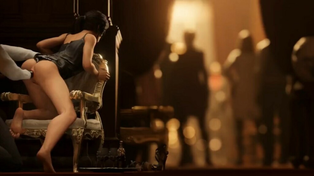 Lara Croft gets anal fisted