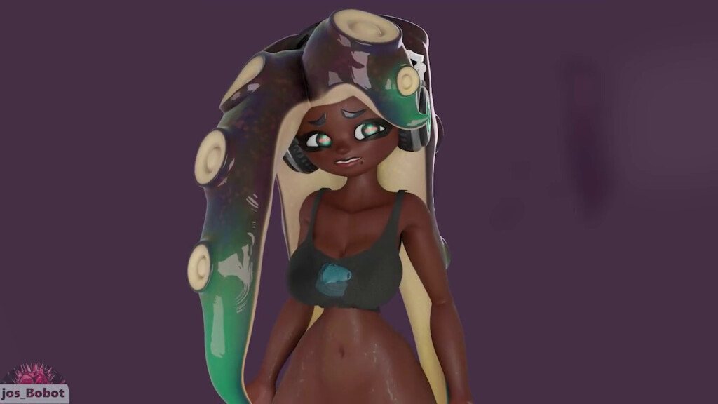 Marina playing with her boobs