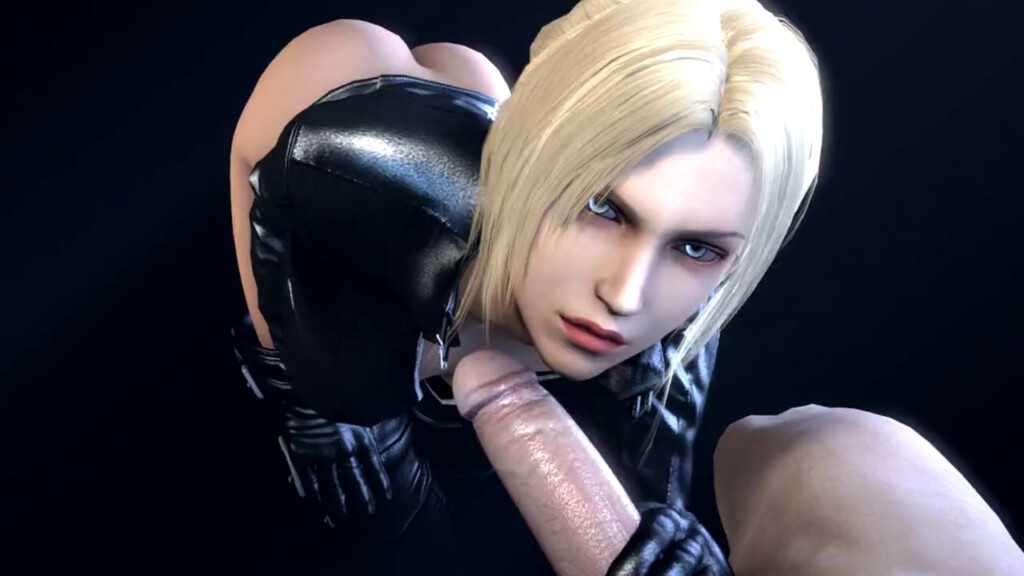 Nina Williams giving a handjob