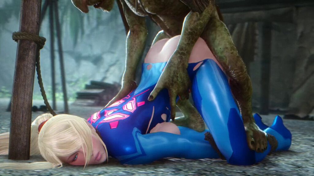 Samus Aran fucked by a goblin