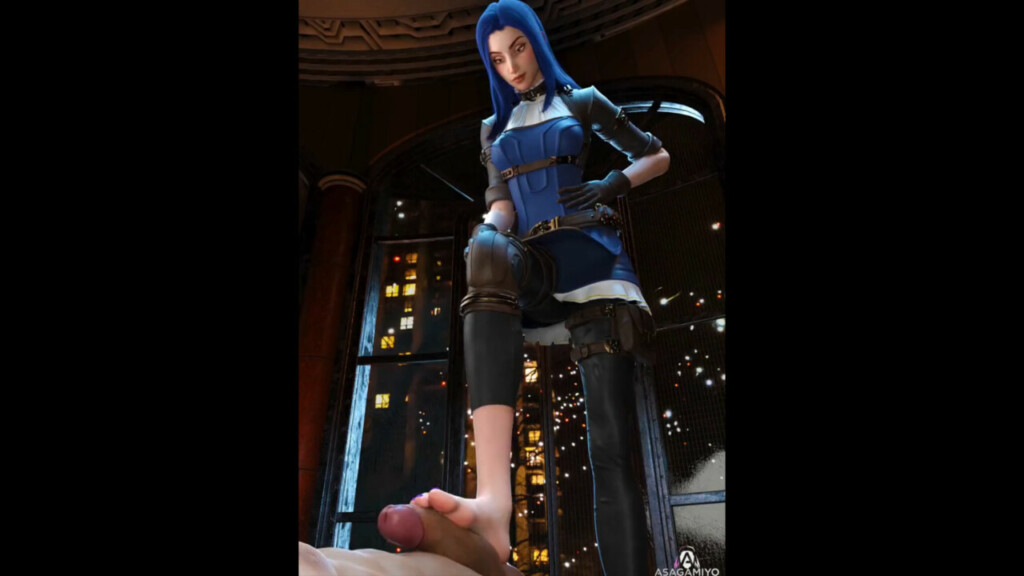 Caitlyn standing footjob