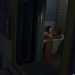 Jill Valentine in bathtub