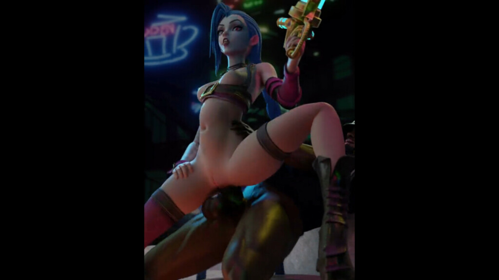 Jinx stomach bulged from a bbc