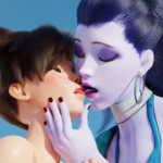 Tracer making out with Widowmaker