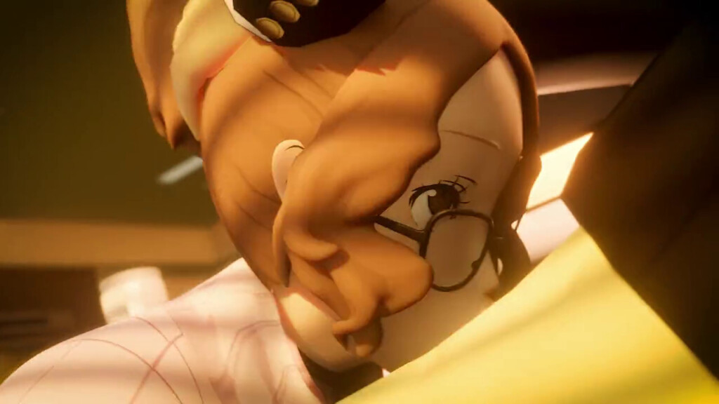 Haru Okumura giving a head