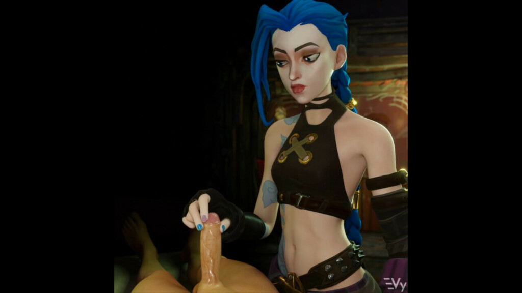 Jinx gentle handjob