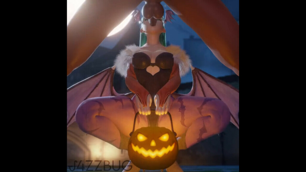 Morrigan Aensland trick or treat