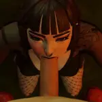 Phaedra giving a blowjob