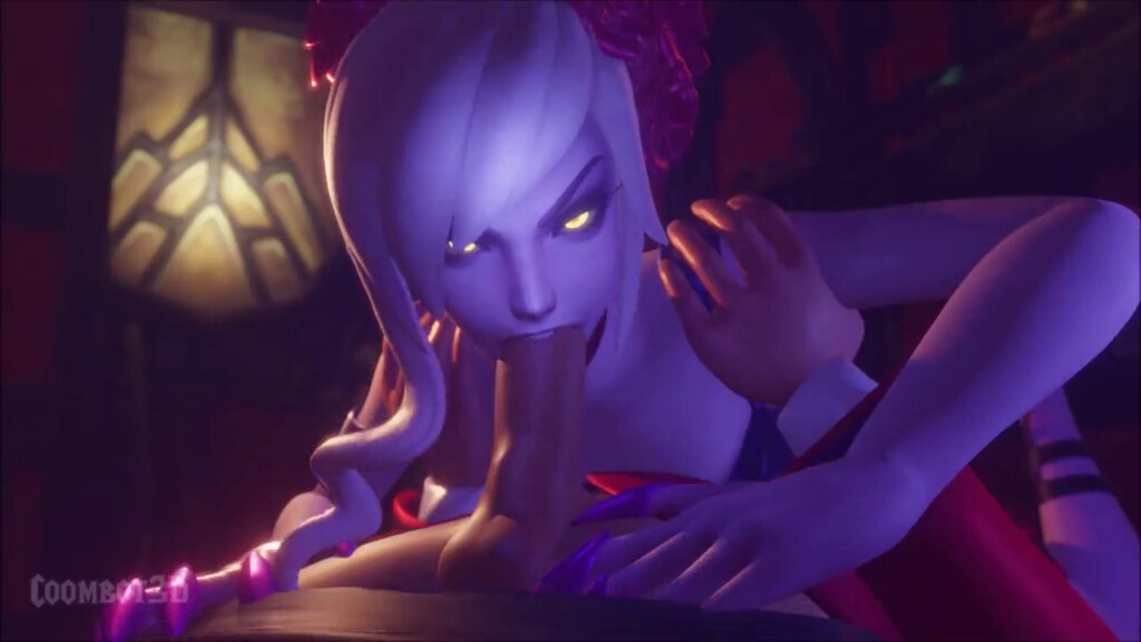 Tango Evelynn giving a blowjob