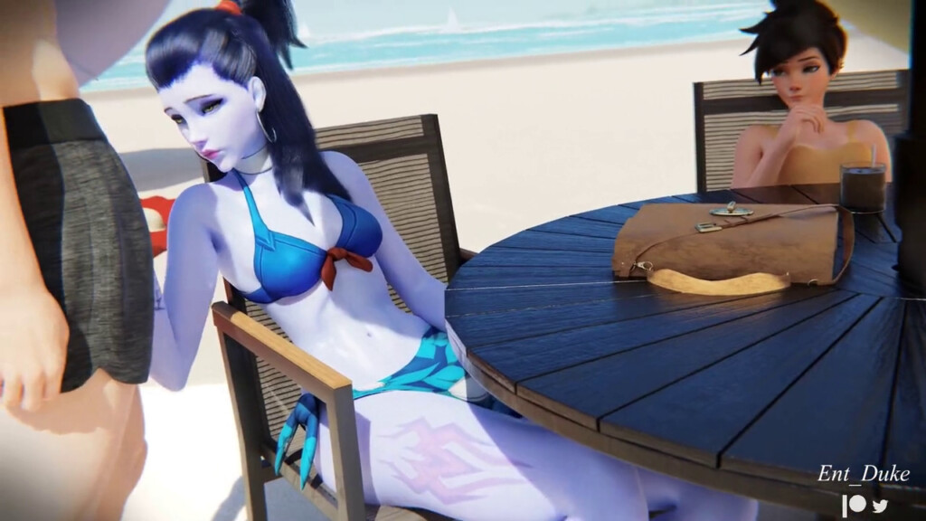 Widowmaker and Tracer beach vacation