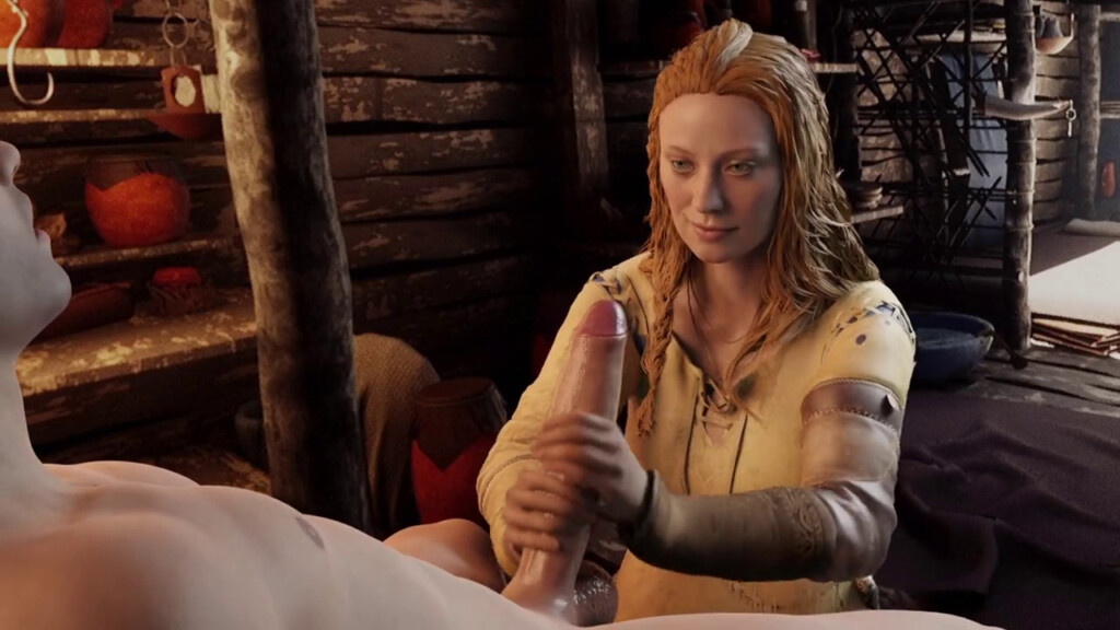 Faye giving a handjob