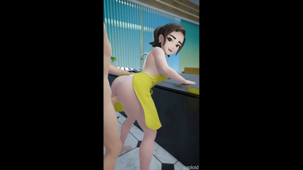Fucking Mom in naked apron