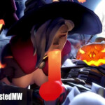 Witch Mercy blowing Halloween Reaper