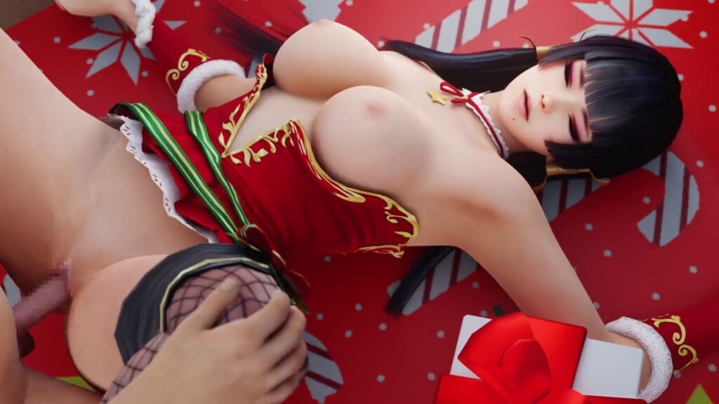 Xmas Nyotengu gets creampied
