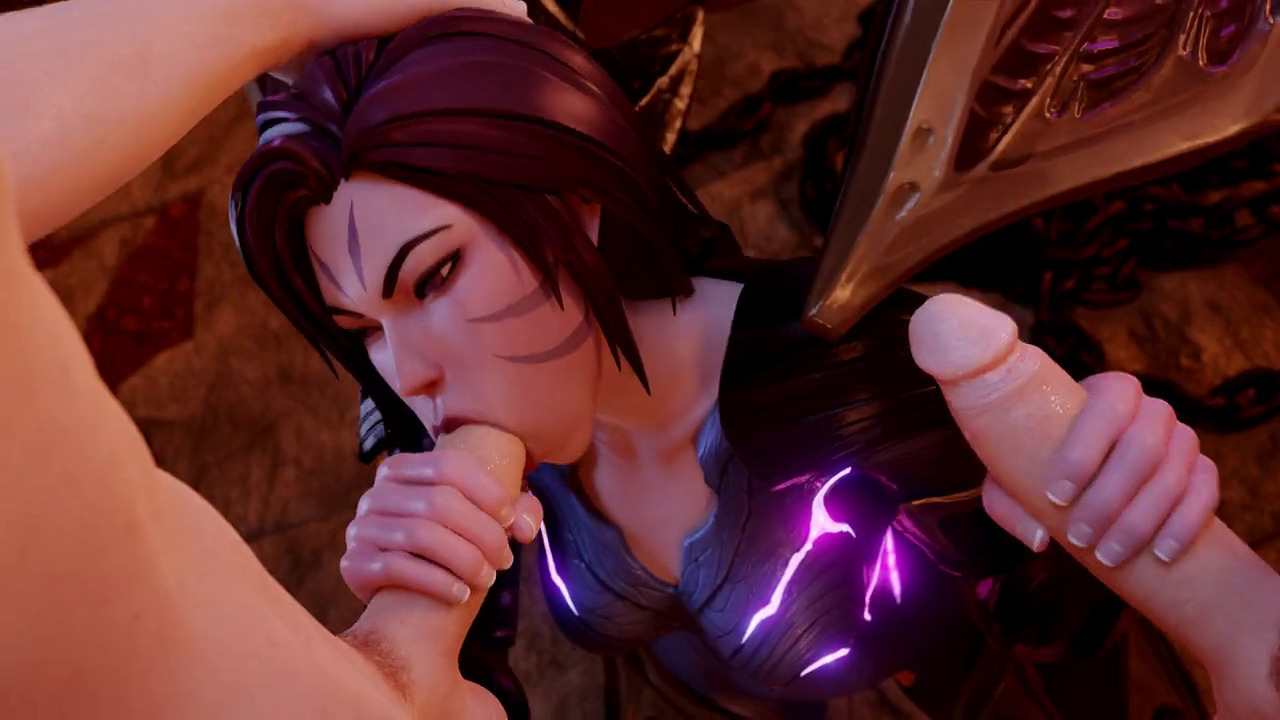 Kai'sa Busy With Her Mouth And Hands