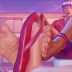 Sun strider giving a footjob