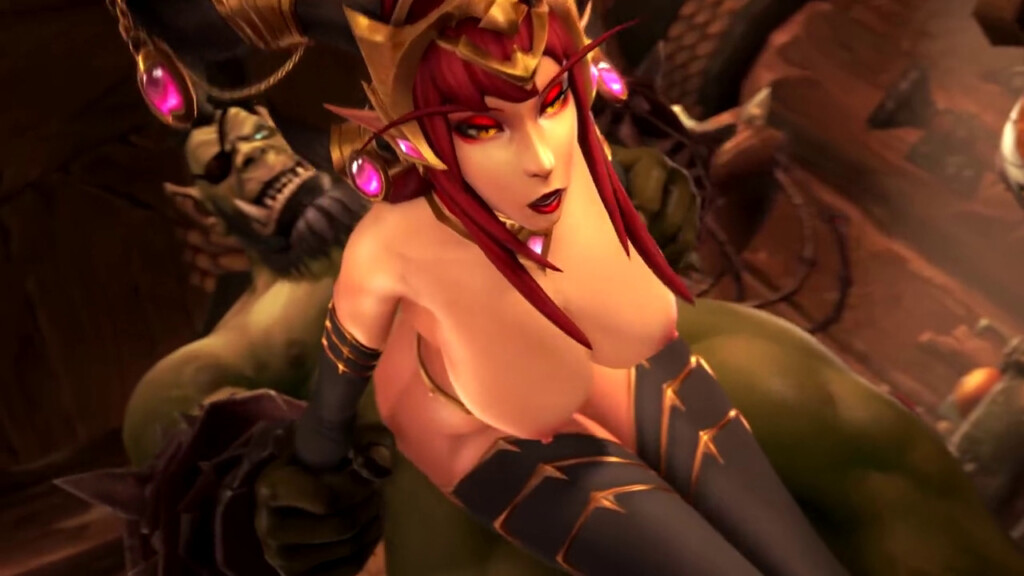 Alexstrasza fucked by an orc