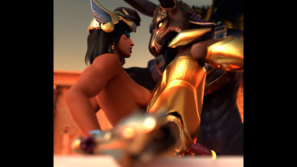 Pharah fucked by an anubis