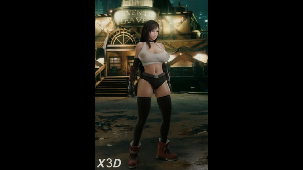 Tifa Lockhart stretching