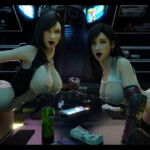 Tifa and Barret met theirself