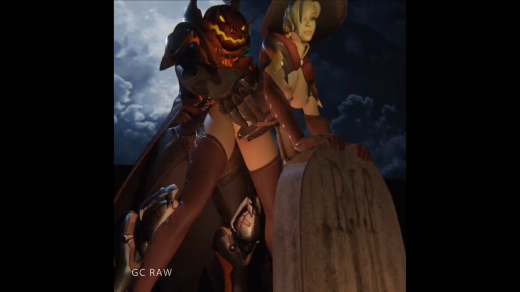 Witch Mercy fucked at graveyard