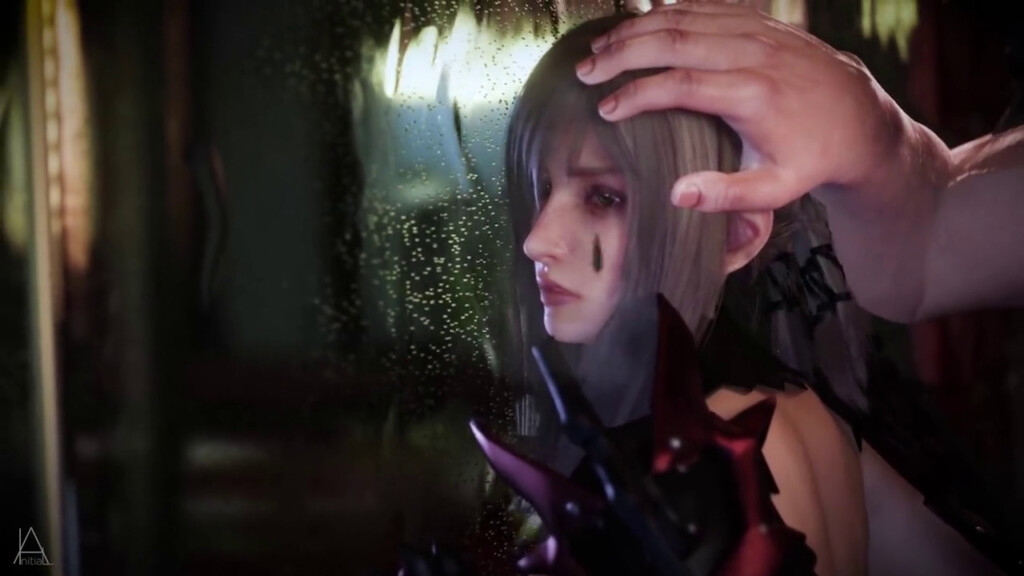 Aranea against the glass