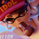 Callie giving a blowjob