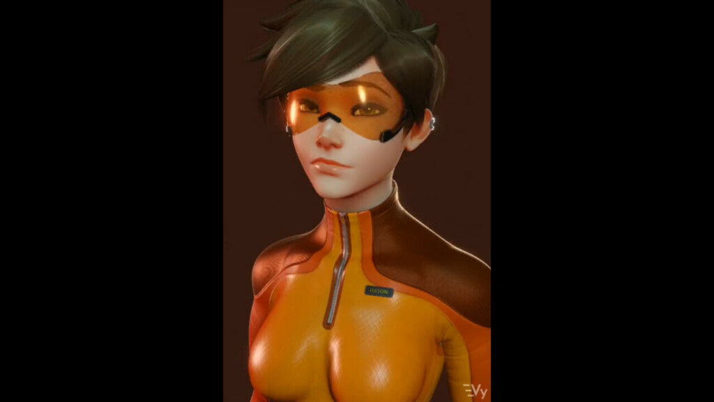 Cumming on Tracer's face